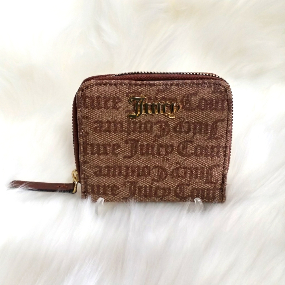 Juicy Couture - Gothic Logo Wallet with Coin Zip Around (NWOT)